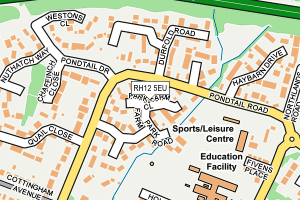 RH12 5EU map - OS OpenMap – Local (Ordnance Survey)