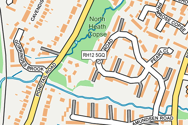 RH12 5GQ map - OS OpenMap – Local (Ordnance Survey)
