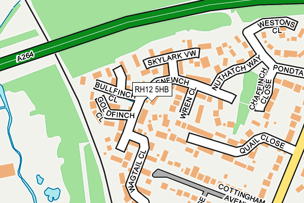 RH12 5HB map - OS OpenMap – Local (Ordnance Survey)