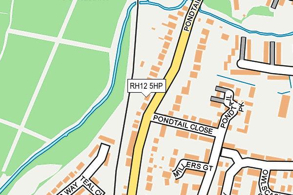 RH12 5HP map - OS OpenMap – Local (Ordnance Survey)