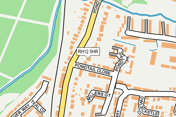 RH12 5HR map - OS OpenMap – Local (Ordnance Survey)