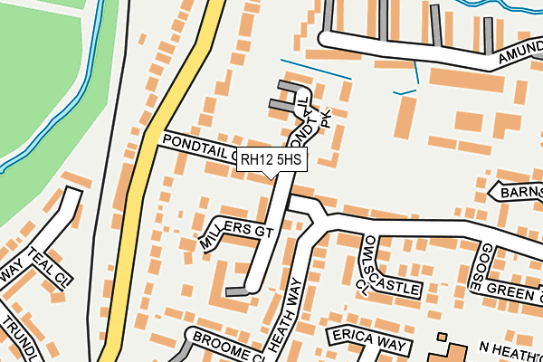 RH12 5HS map - OS OpenMap – Local (Ordnance Survey)