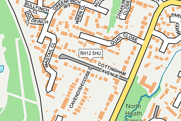 RH12 5HU map - OS OpenMap – Local (Ordnance Survey)