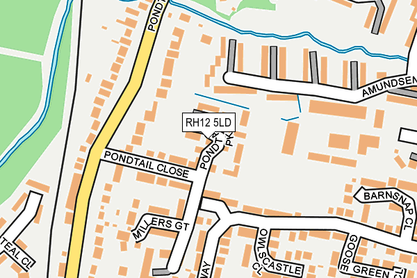 RH12 5LD map - OS OpenMap – Local (Ordnance Survey)