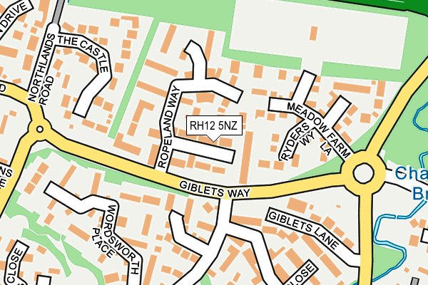 RH12 5NZ map - OS OpenMap – Local (Ordnance Survey)