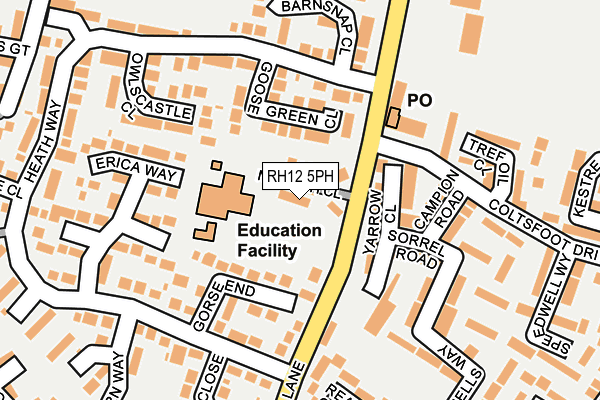 RH12 5PH map - OS OpenMap – Local (Ordnance Survey)
