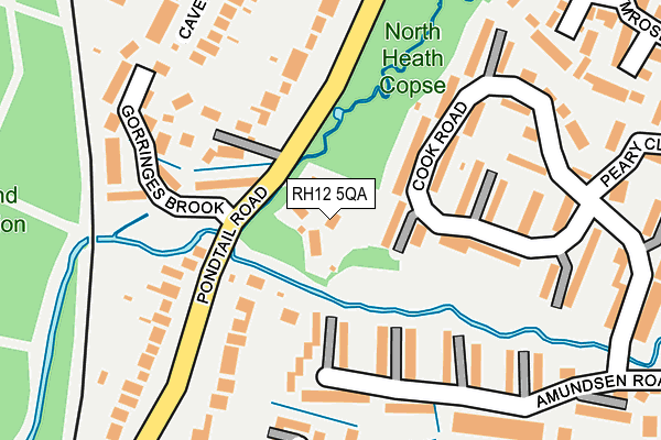 RH12 5QA map - OS OpenMap – Local (Ordnance Survey)