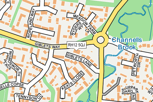 RH12 5QJ map - OS OpenMap – Local (Ordnance Survey)