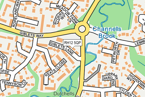 RH12 5QP map - OS OpenMap – Local (Ordnance Survey)