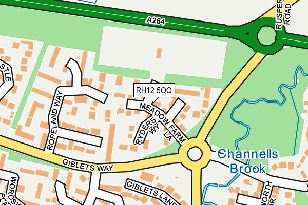 RH12 5QQ map - OS OpenMap – Local (Ordnance Survey)