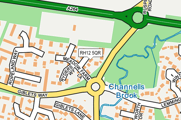 RH12 5QR map - OS OpenMap – Local (Ordnance Survey)