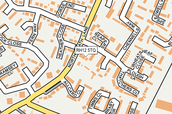 RH12 5TQ map - OS OpenMap – Local (Ordnance Survey)