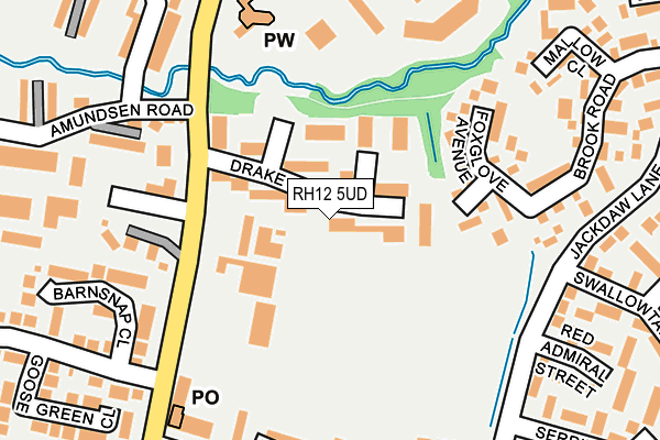 RH12 5UD map - OS OpenMap – Local (Ordnance Survey)