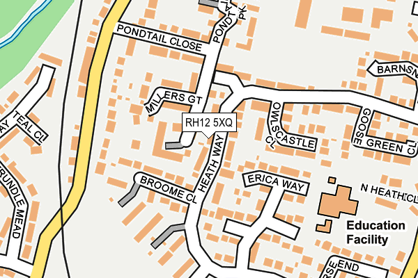 RH12 5XQ map - OS OpenMap – Local (Ordnance Survey)