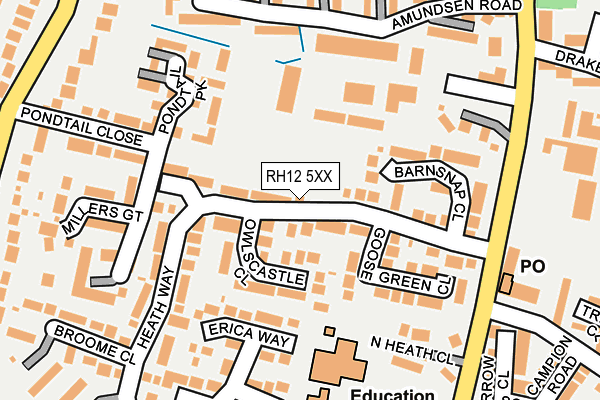 RH12 5XX map - OS OpenMap – Local (Ordnance Survey)