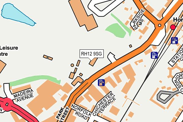 RH12 9SG map - OS OpenMap – Local (Ordnance Survey)