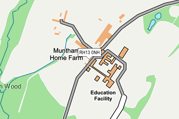 RH13 0NH map - OS OpenMap – Local (Ordnance Survey)
