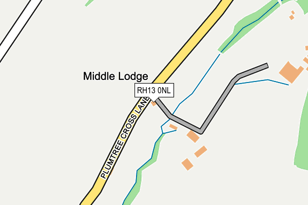 RH13 0NL map - OS OpenMap – Local (Ordnance Survey)