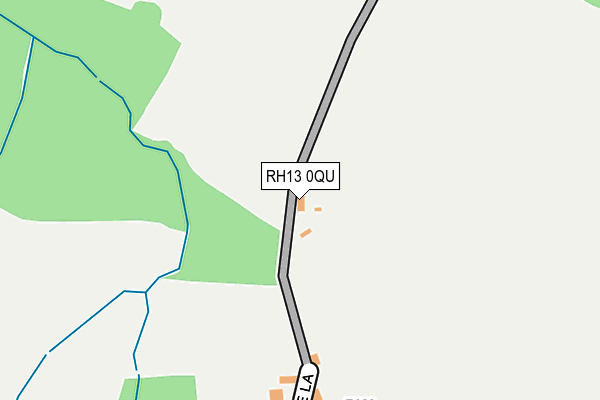 RH13 0QU map - OS OpenMap – Local (Ordnance Survey)