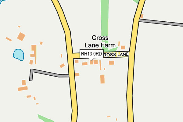 RH13 0RD map - OS OpenMap – Local (Ordnance Survey)