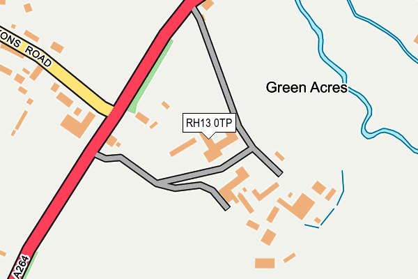 RH13 0TP map - OS OpenMap – Local (Ordnance Survey)