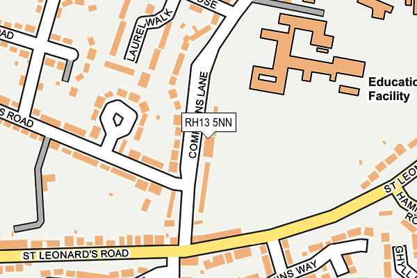 RH13 5NN map - OS OpenMap – Local (Ordnance Survey)