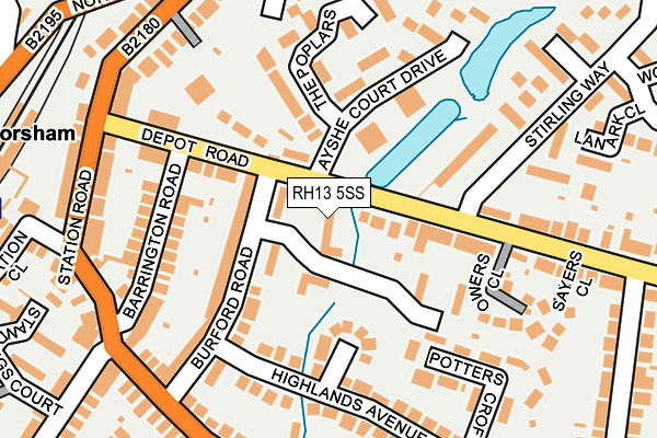 RH13 5SS map - OS OpenMap – Local (Ordnance Survey)