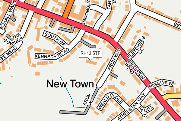 RH13 5TF map - OS OpenMap – Local (Ordnance Survey)