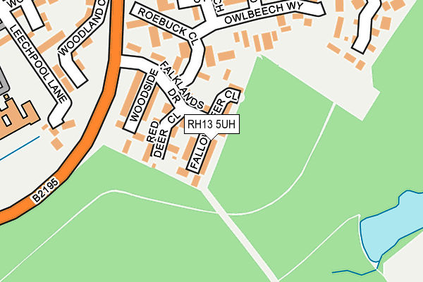 RH13 5UH map - OS OpenMap – Local (Ordnance Survey)