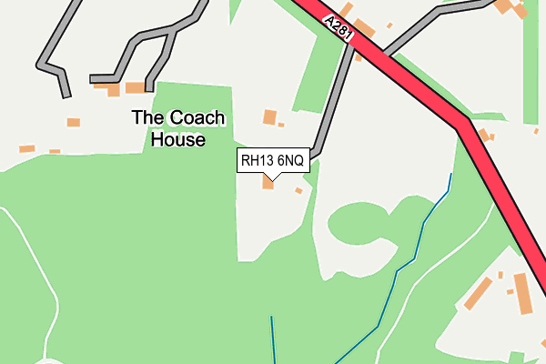RH13 6NQ map - OS OpenMap – Local (Ordnance Survey)
