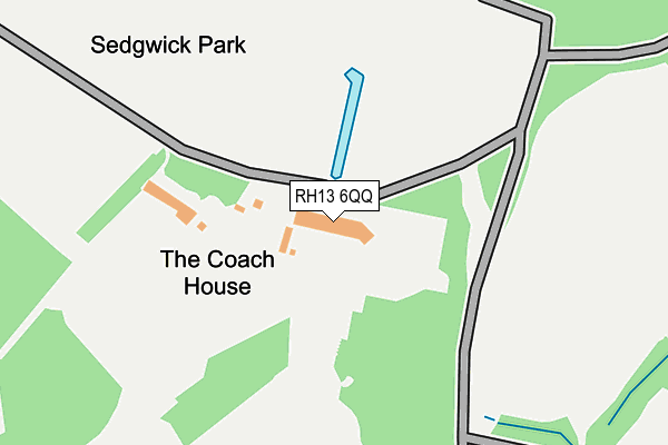 RH13 6QQ map - OS OpenMap – Local (Ordnance Survey)
