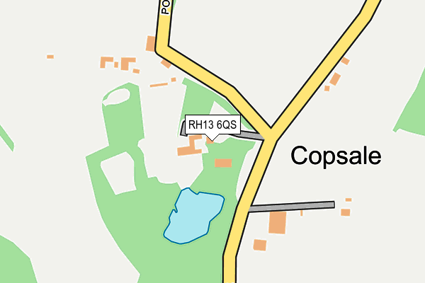 RH13 6QS map - OS OpenMap – Local (Ordnance Survey)