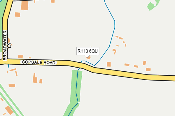 RH13 6QU map - OS OpenMap – Local (Ordnance Survey)