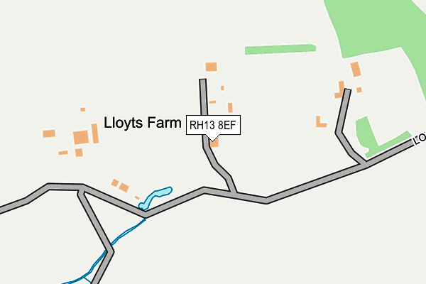 RH13 8EF map - OS OpenMap – Local (Ordnance Survey)