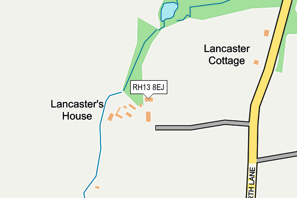 RH13 8EJ map - OS OpenMap – Local (Ordnance Survey)