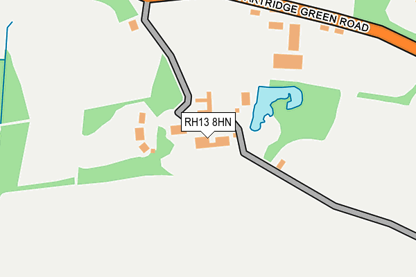 RH13 8HN map - OS OpenMap – Local (Ordnance Survey)