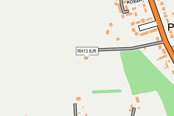 RH13 8JR map - OS OpenMap – Local (Ordnance Survey)