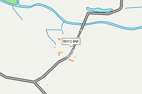 RH13 8NF map - OS OpenMap – Local (Ordnance Survey)