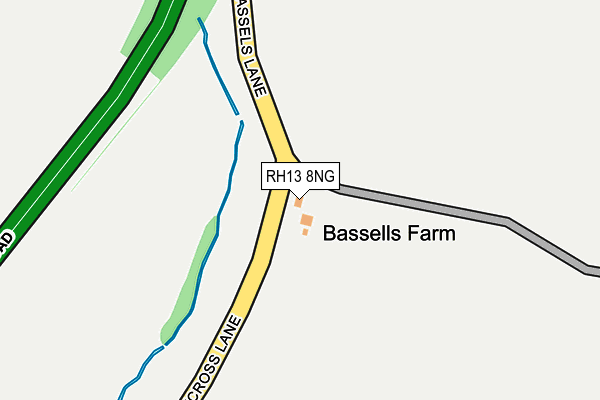 RH13 8NG map - OS OpenMap – Local (Ordnance Survey)