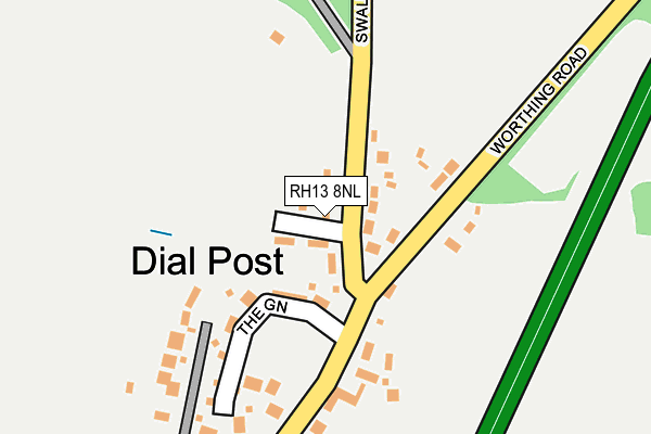 Map of SWALLOWS LANE (DIAL POST) RESIDENTS COMPANY LIMITED at local scale