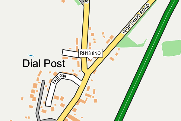 RH13 8NQ map - OS OpenMap – Local (Ordnance Survey)