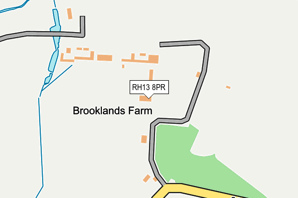 RH13 8PR map - OS OpenMap – Local (Ordnance Survey)