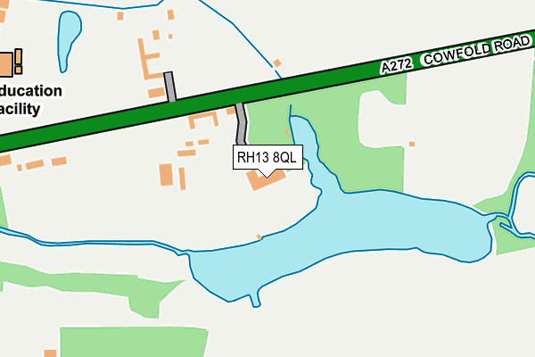 RH13 8QL map - OS OpenMap – Local (Ordnance Survey)