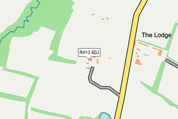 RH13 9DJ map - OS OpenMap – Local (Ordnance Survey)