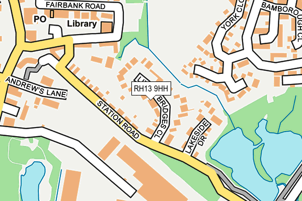 RH13 9HH map - OS OpenMap – Local (Ordnance Survey)