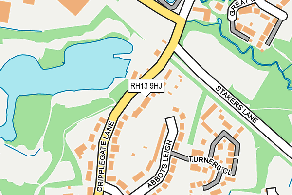 RH13 9HJ map - OS OpenMap – Local (Ordnance Survey)