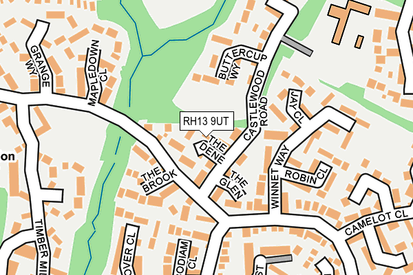 RH13 9UT map - OS OpenMap – Local (Ordnance Survey)