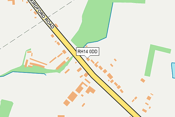 RH14 0DD map - OS OpenMap – Local (Ordnance Survey)