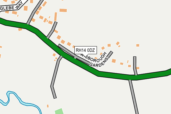 RH14 0DZ map - OS OpenMap – Local (Ordnance Survey)