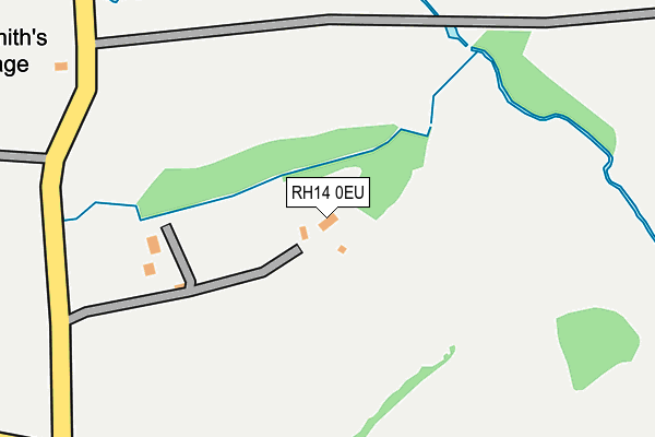 RH14 0EU map - OS OpenMap – Local (Ordnance Survey)